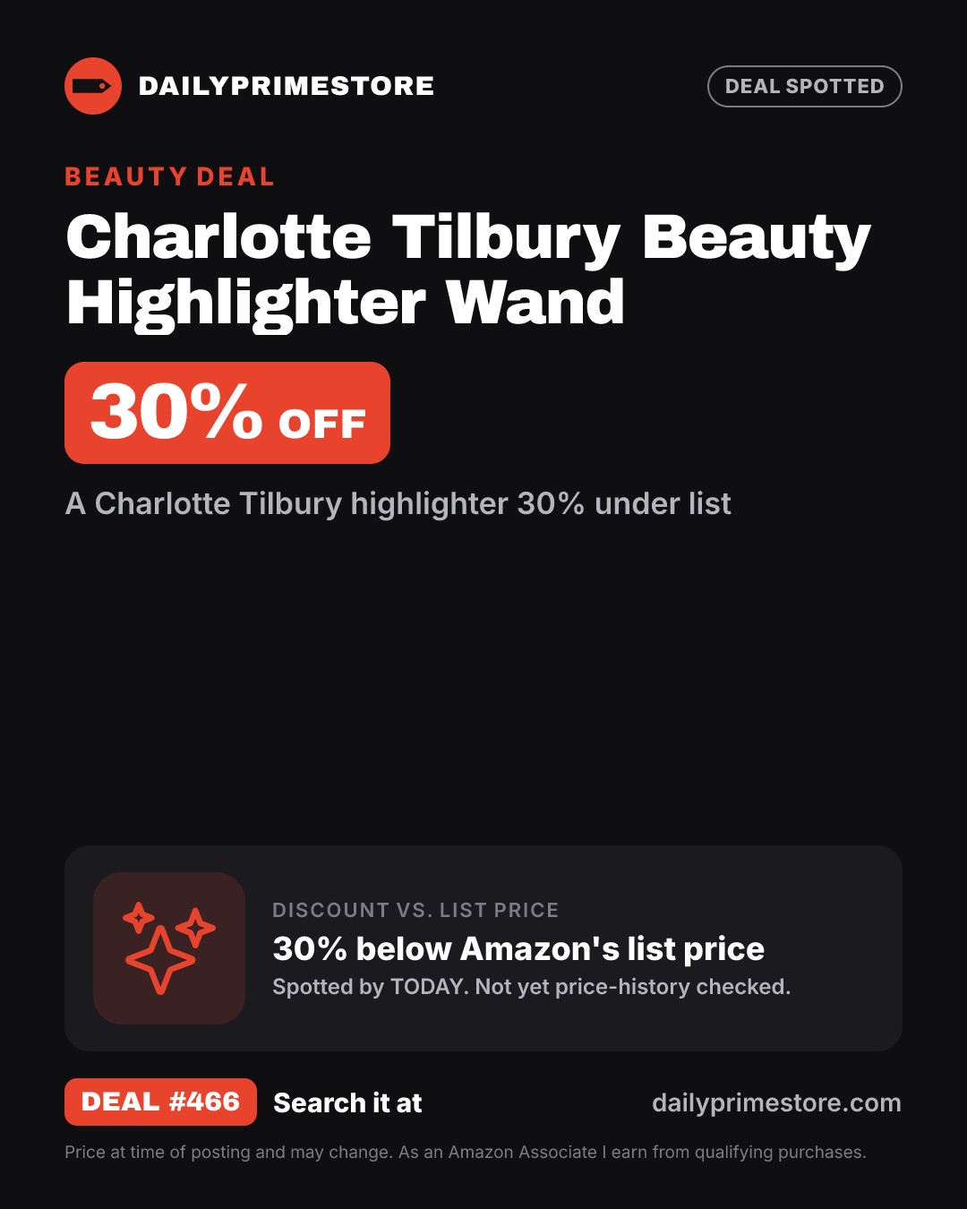 30% off: Charlotte Tilbury Beauty Highlighter Wand