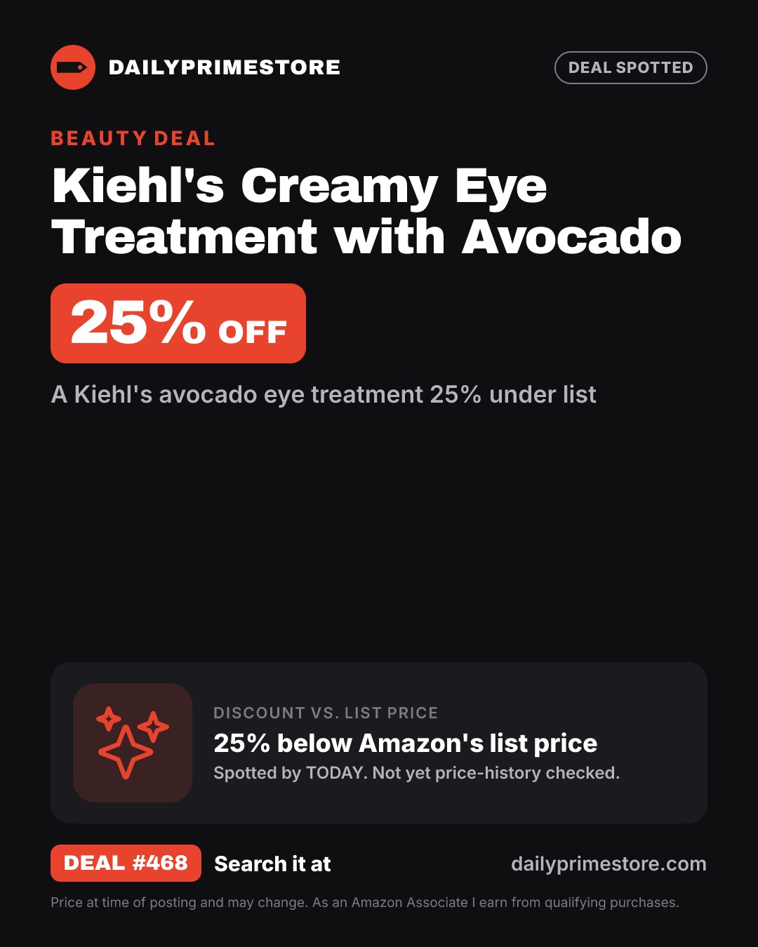 25% off: Kiehl's Creamy Eye Treatment with Avocado