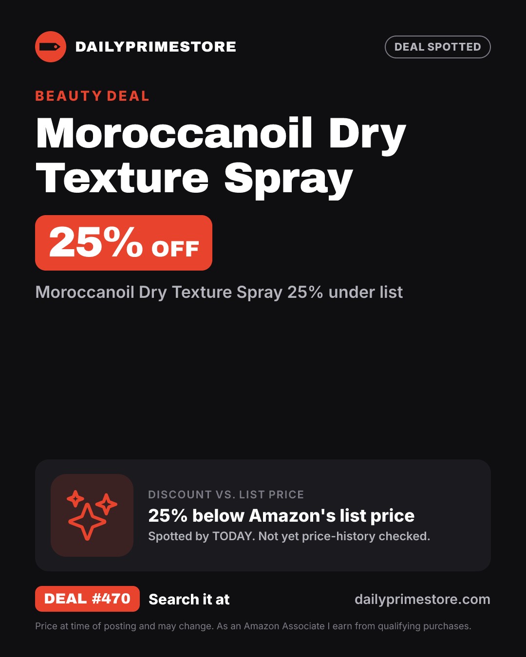 25% off: Moroccanoil Dry Texture Spray