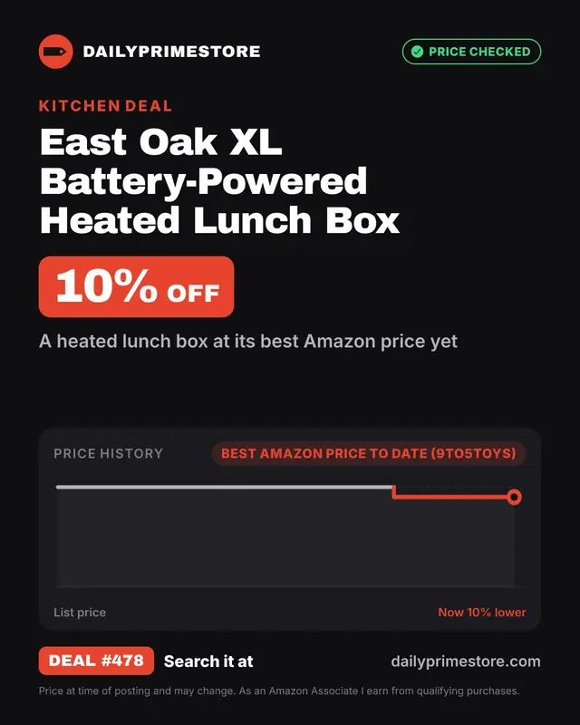 East Oak XL Battery-Powered Heated Lunch Box