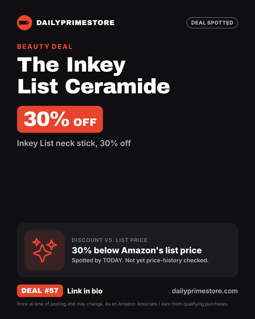 30% off: The Inkey List Ceramide Neck Stick