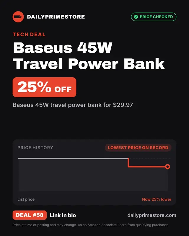Baseus 45W Travel Power Bank