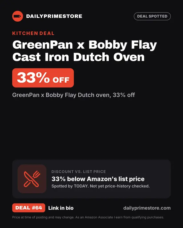 GreenPan x Bobby Flay Cast Iron Dutch Oven