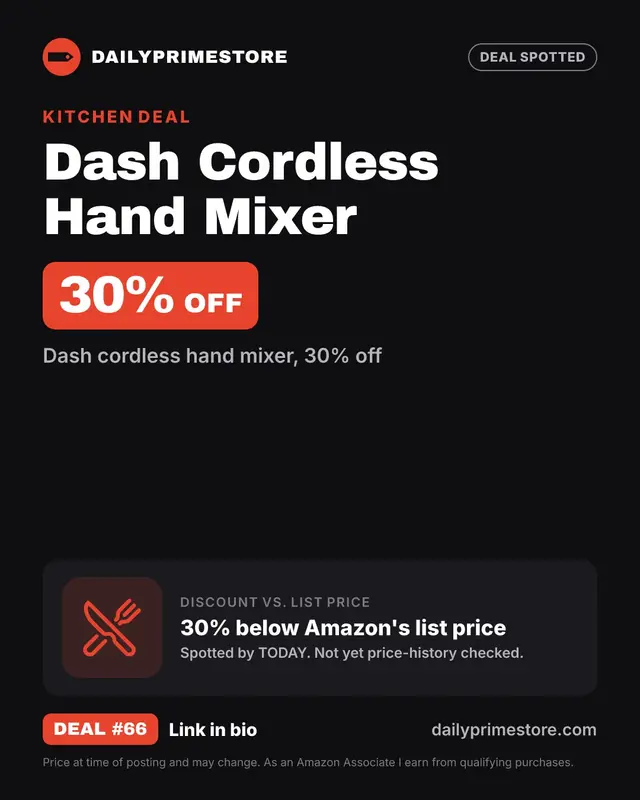 Dash Cordless Hand Mixer