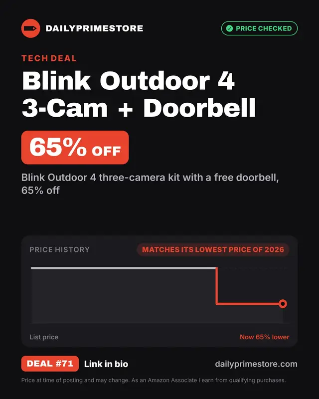 Blink Outdoor 4 3-Cam + Doorbell