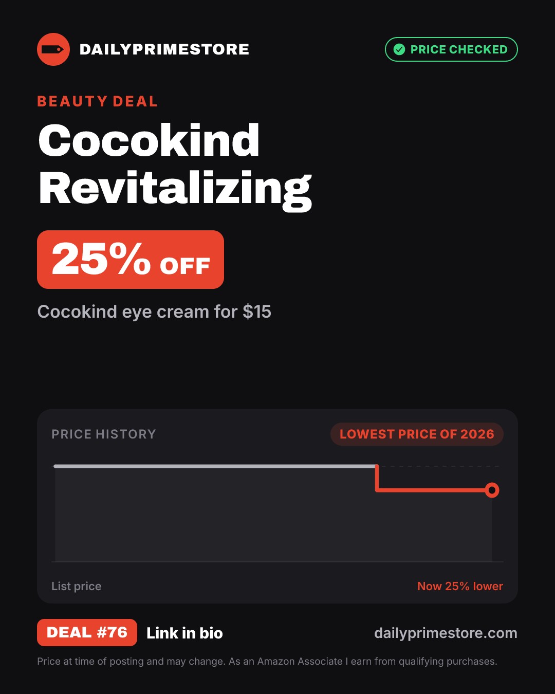 25% off: Cocokind Revitalizing Eye Cream