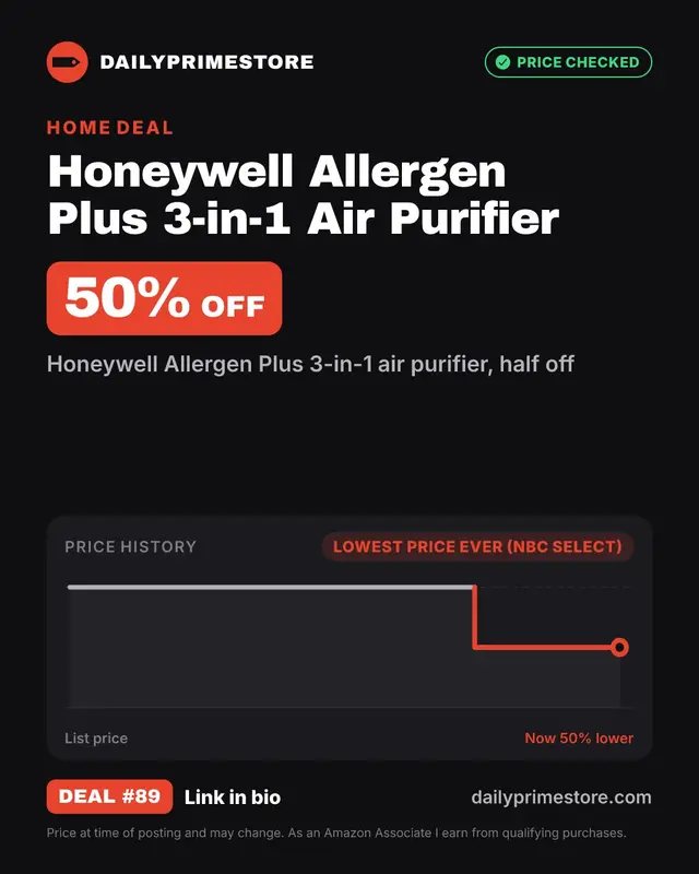 Honeywell Allergen Plus 3-in-1 Air Purifier