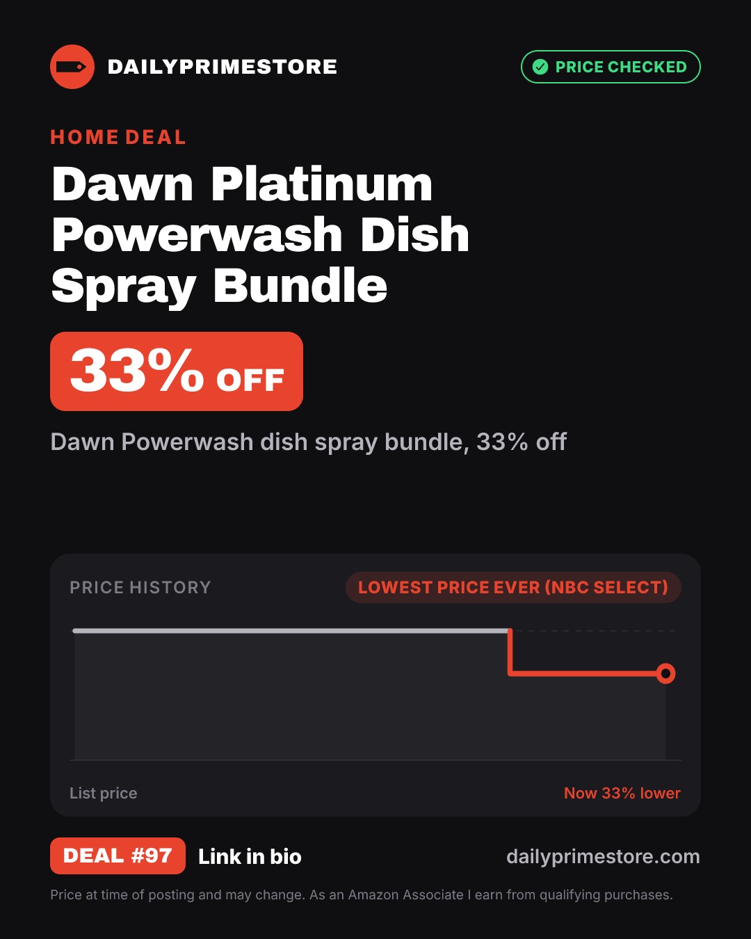 33% off: Dawn Platinum Powerwash Dish Spray Bundle